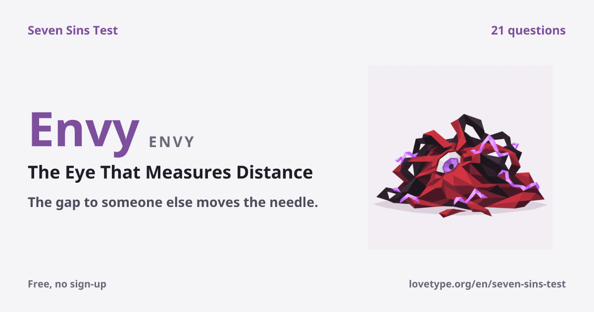 Result card for Envy (The Eye That Measures Distance)