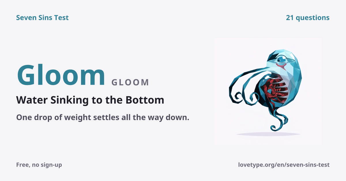 Result card for Gloom (Water Sinking to the Bottom)