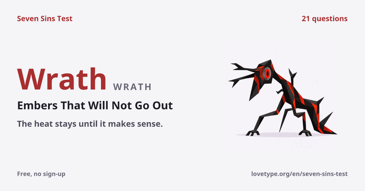 Result card for Wrath (Embers That Will Not Go Out)