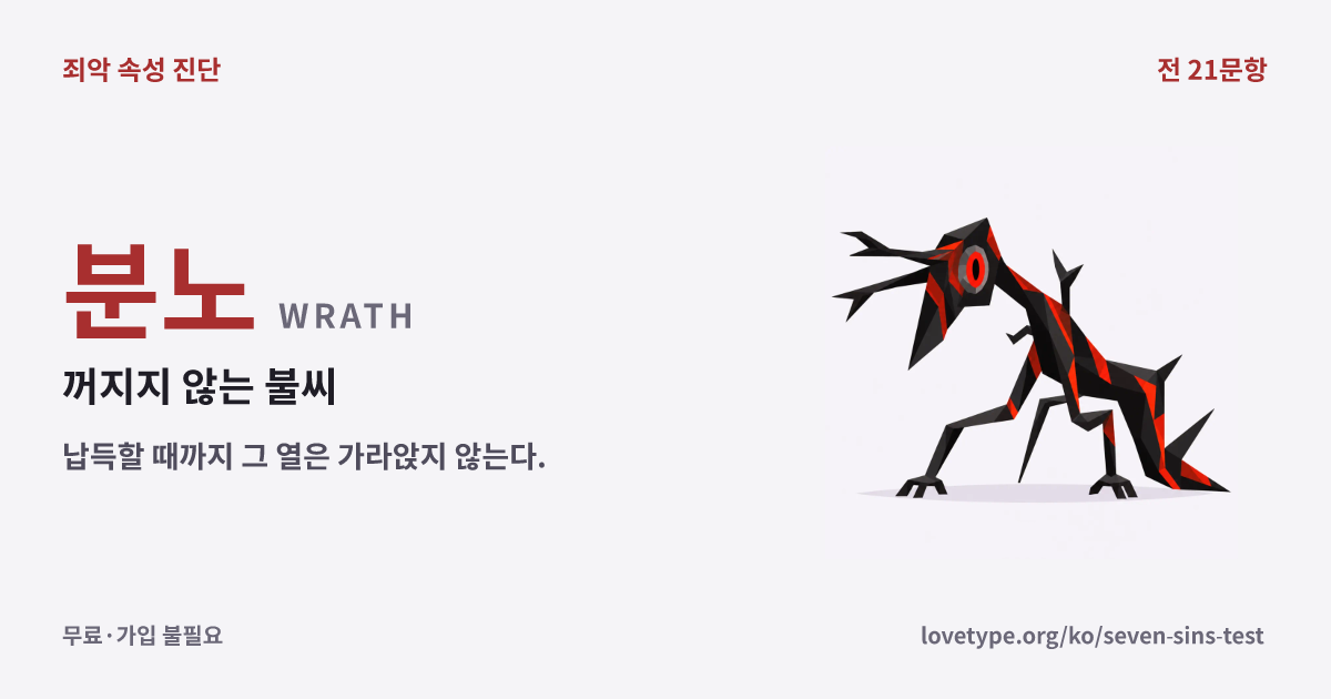 분노(꺼지지 않는 불씨)의 결과 카드
