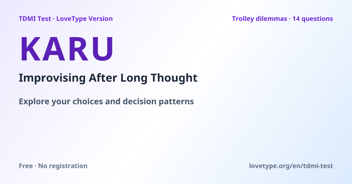 Share image: KARU Improvising After Long Thought