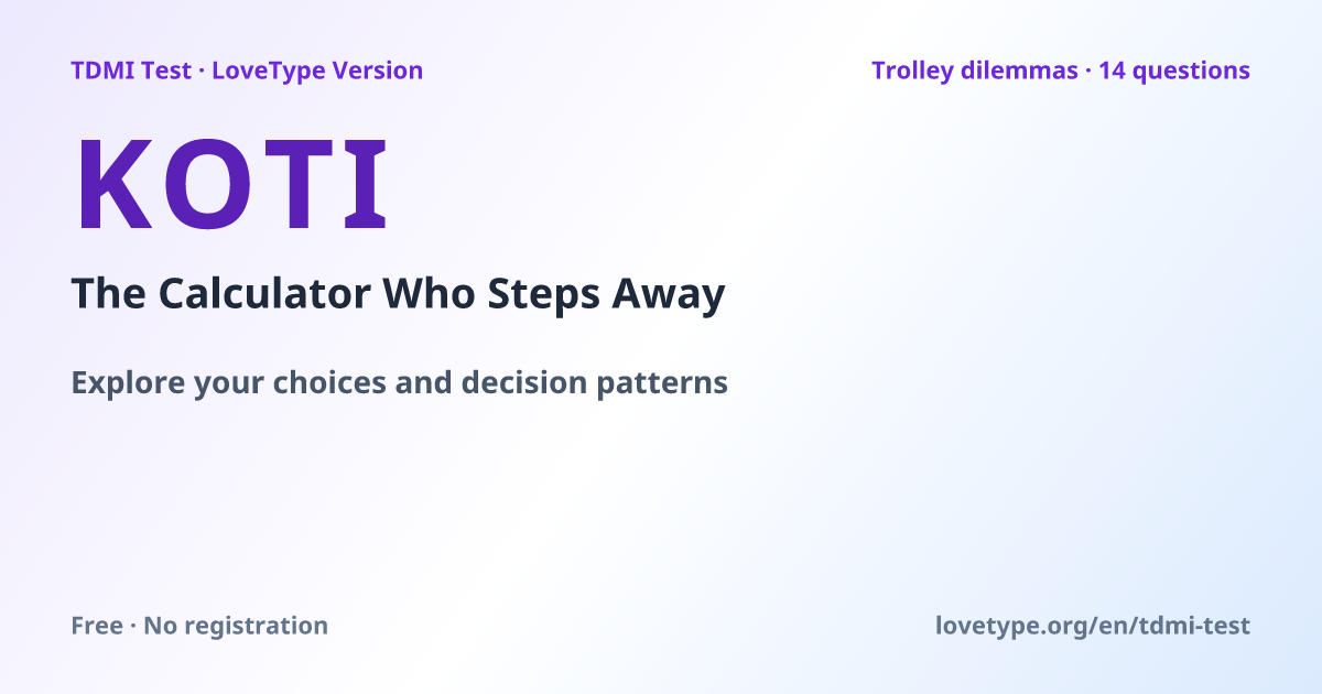 Share image: KOTI The Calculator Who Steps Away