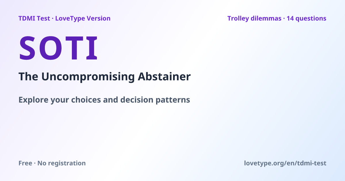 Share image: SOTI The Uncompromising Abstainer